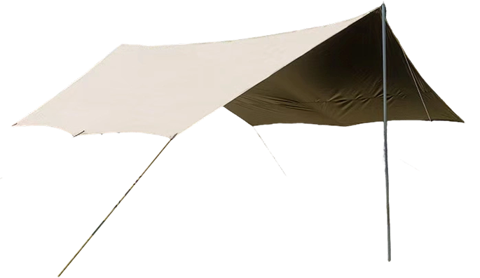 Outdoor Canopy z 150D Oxford tkaniny s titanově černou krycí plachtou